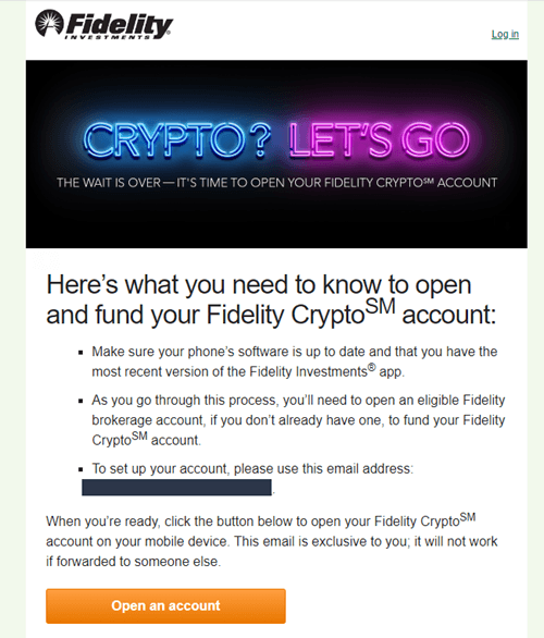 fidelity crypto invite email